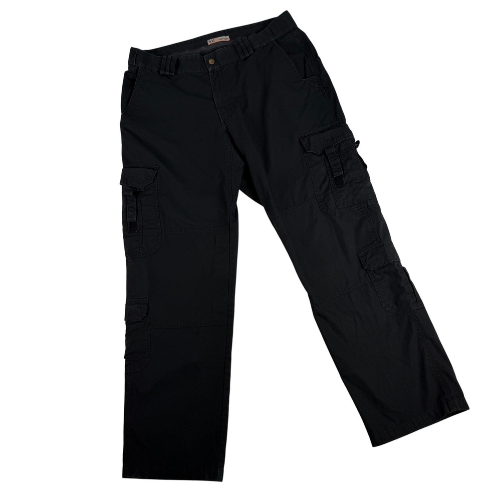 5.11 Tactical Cargo Pants Mens 38x34 Black Utility Work Tactical Mult Pockets